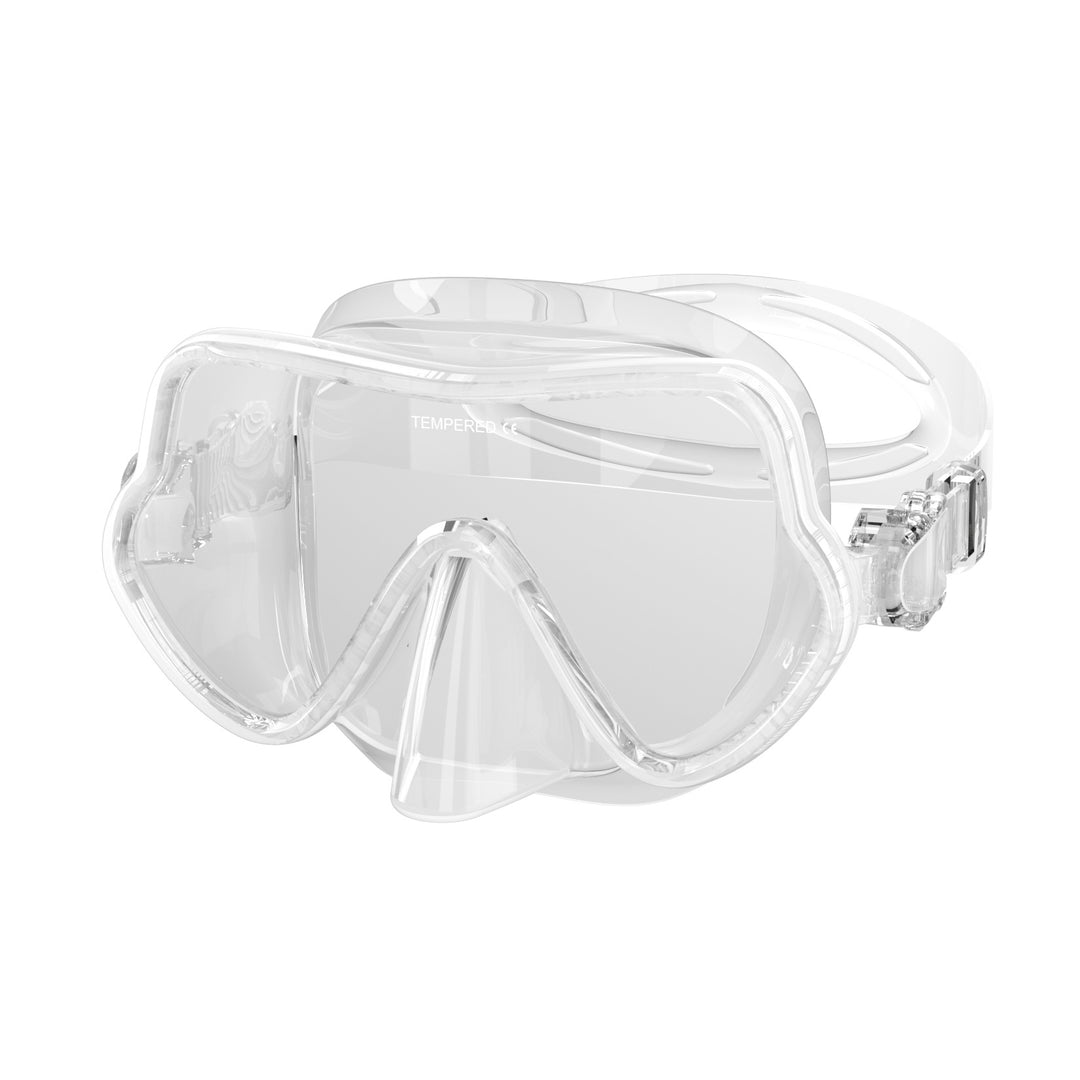 Diving mask with comprehensive field of vision and comfortable silicone border Kalsten