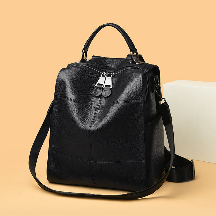 Versatile Multi-Functional Leather Backpack Kalsten