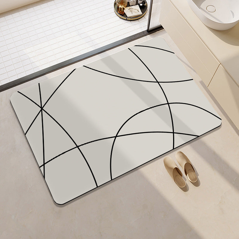 Artistic Cat-Themed Bath Mat Kalsten