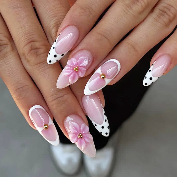 Artistic Floral Design Nail Tip Set Kalsten