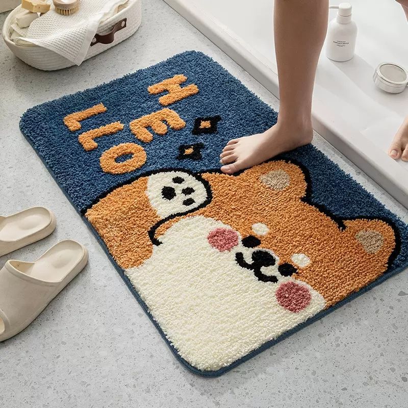 Cute Cartoon Dog Bath Mat Kalsten