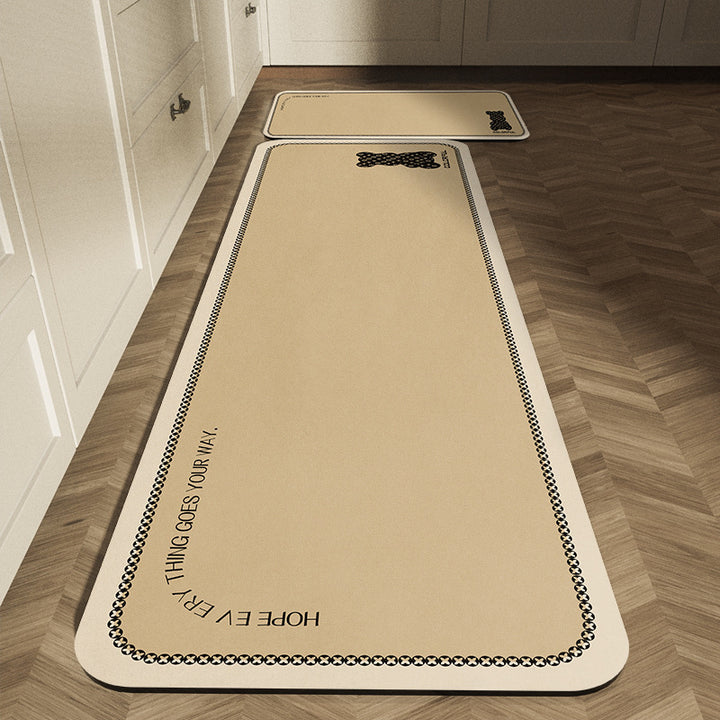 Classic Checkerboard Kitchen Runner Mat
