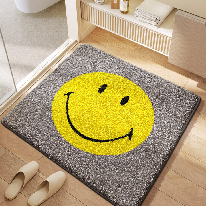 Cheerful Smile Face Bath Mat Kalsten