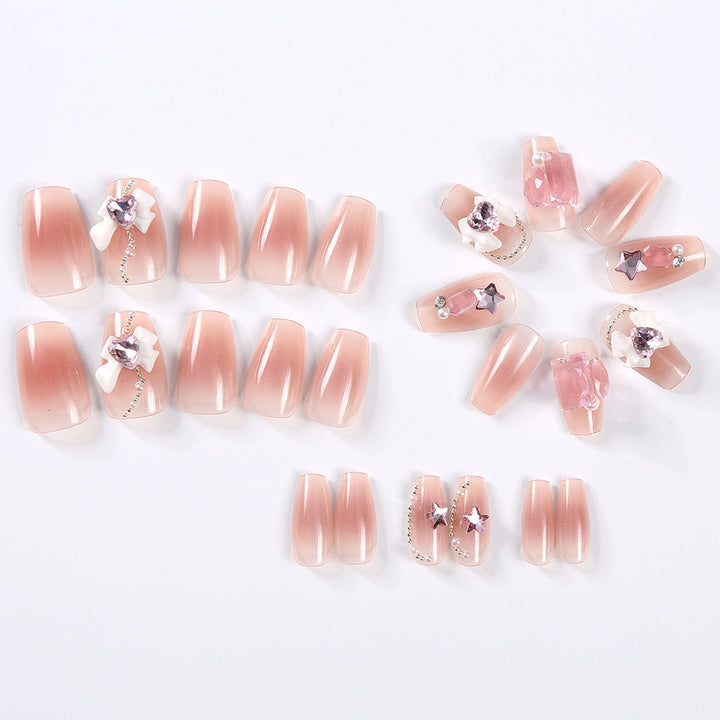 Artistic 3D Floral Press-On Nail Set Kalsten