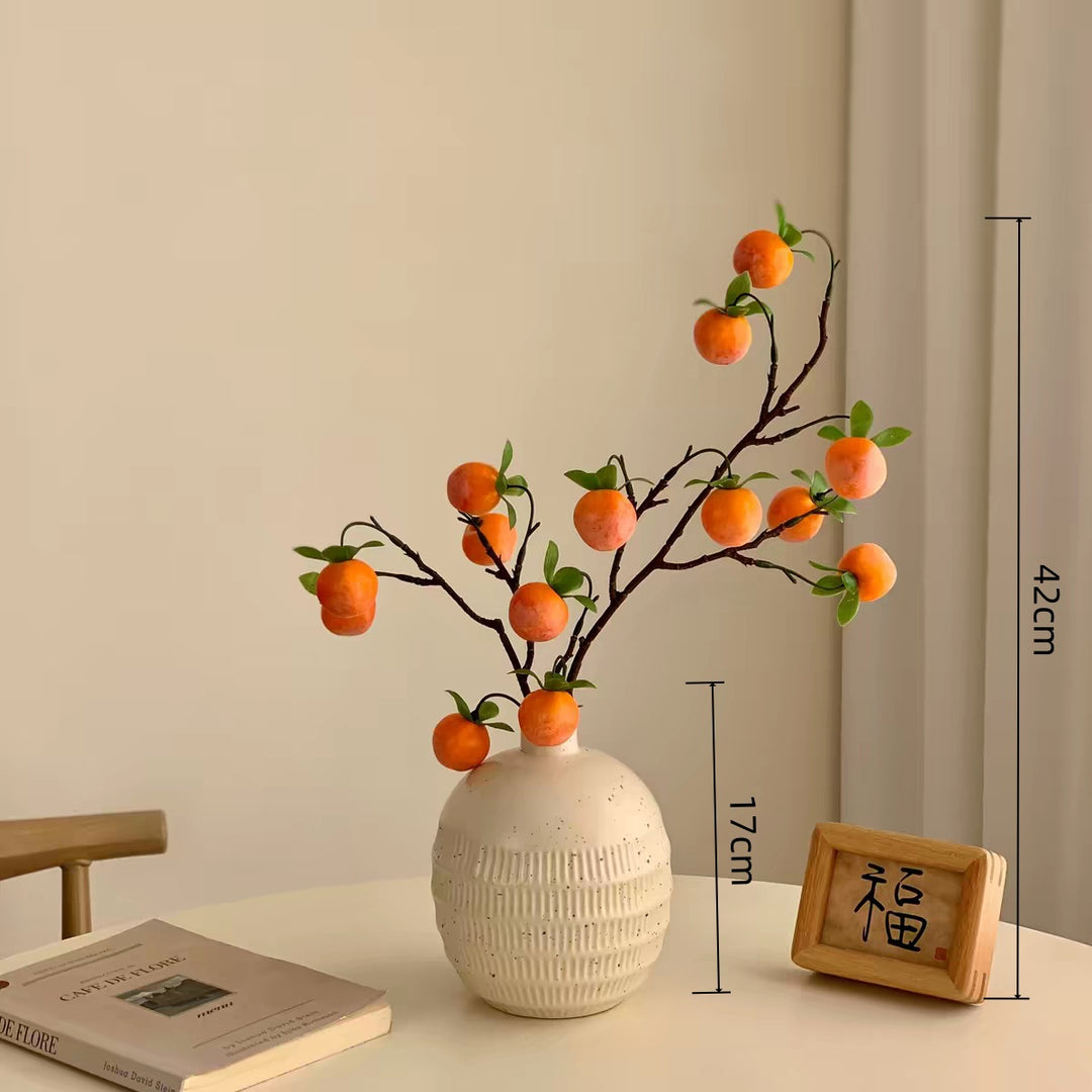 Decorative Faux Mandarin Branch