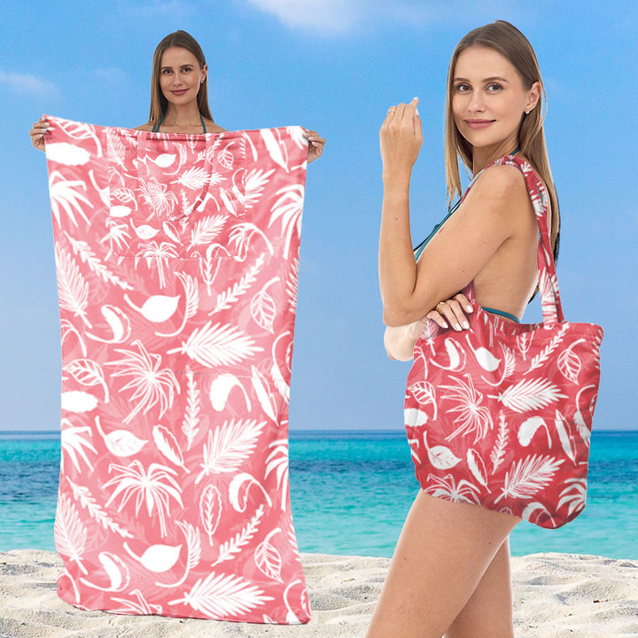 Beach towel with integrated tote bag design Kalsten