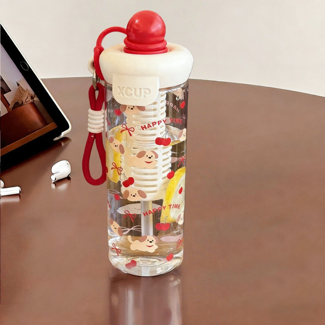 Women's playful water bottle with integrated fruit filter Kalsten