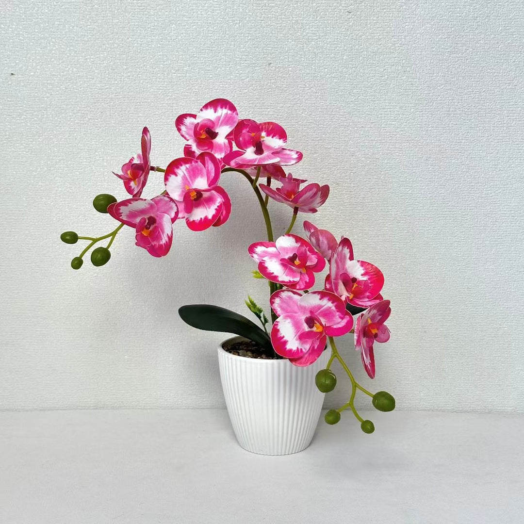 Decorative Faux Orchid Arrangement