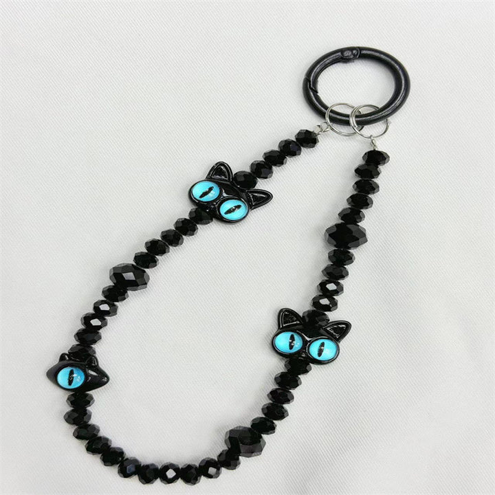 Cat-Themed Beaded Eyewear Chain Kalsten