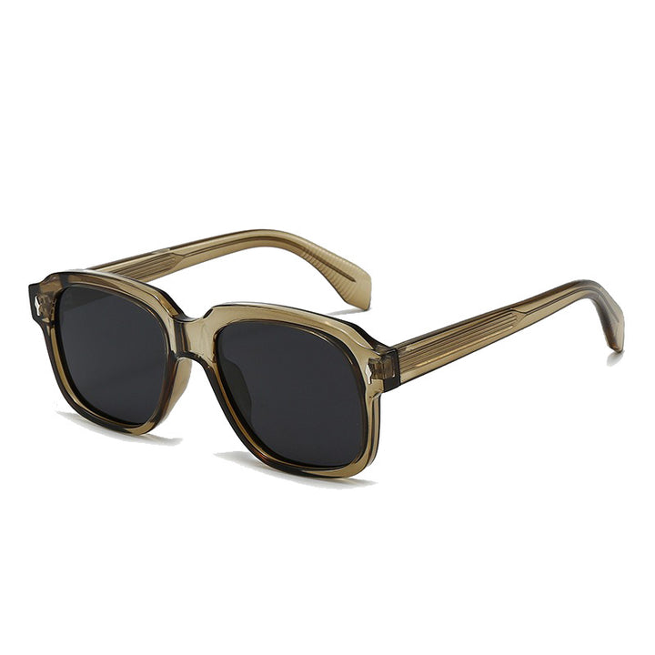 Women Fashionable Square Sunglasses with Transparent Frame and Sturdy Lenses Kalsten