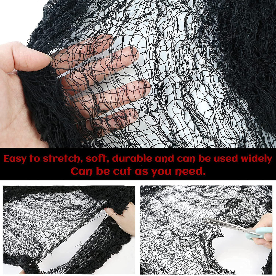 Large-format muslin shawl made of fine cotton gauze