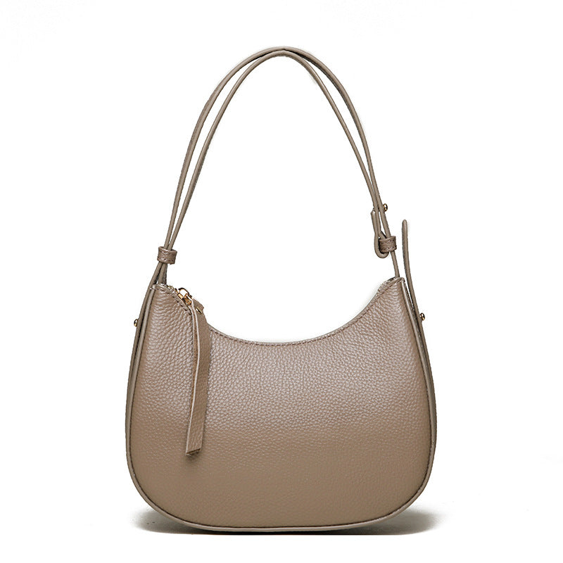 Stylish Pebbled Leather Hobo Bag Kalsten