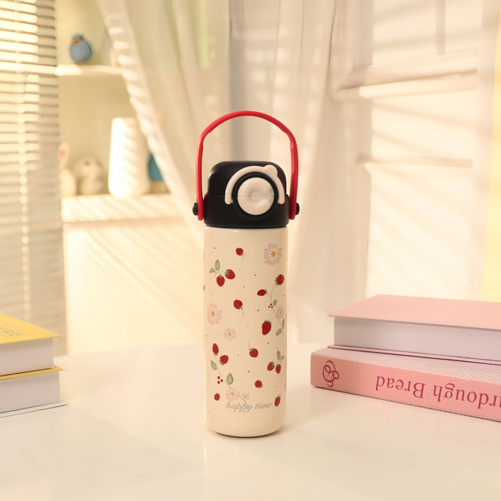 Ladies Insulated Drinking Bottle in Cheerful Strawberry Design Kalsten