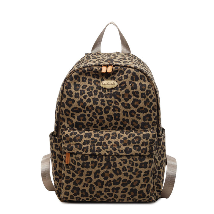 Stylish Leopard Print Backpack