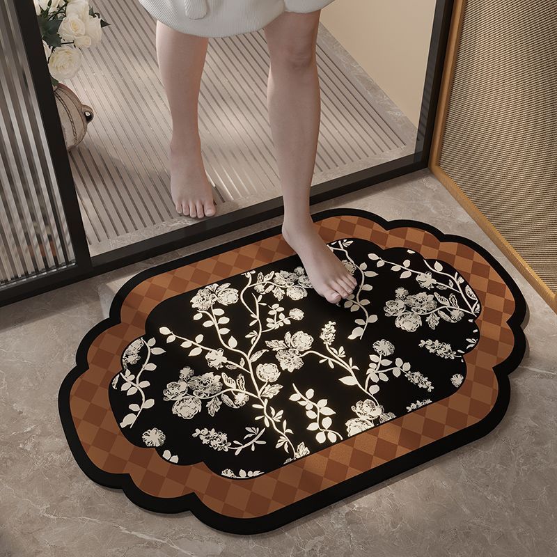 Floral Patterned Bath Mat