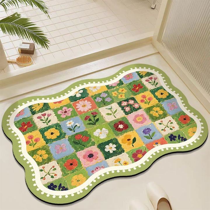 Floral Patchwork Area Rug