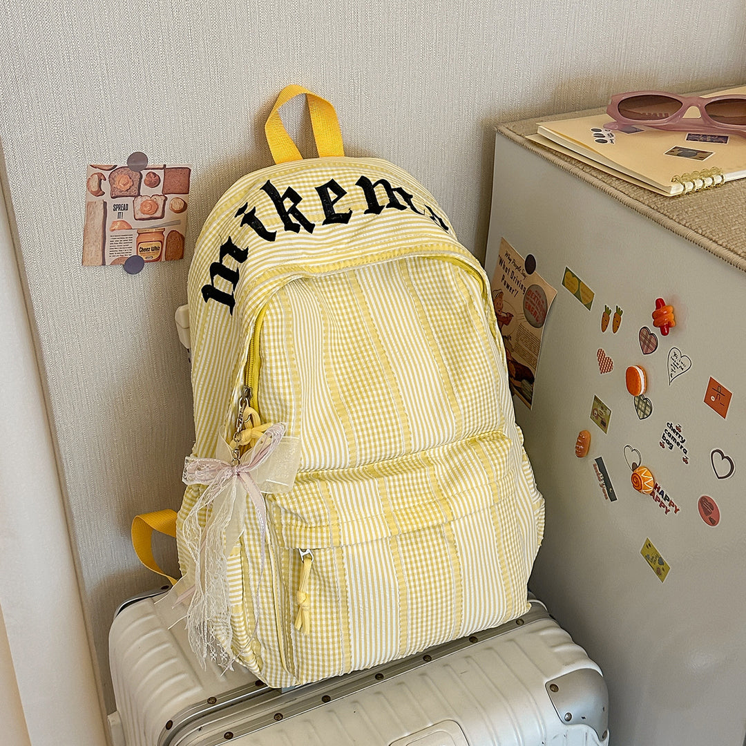 Stylish Checkered Backpack Kalsten