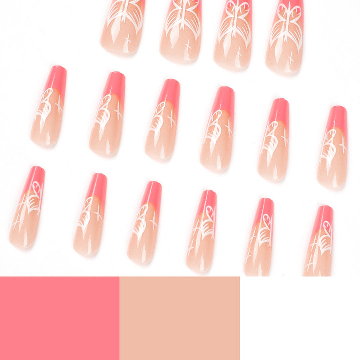 Artful stiletto nails with colorful butterfly design Kalsten