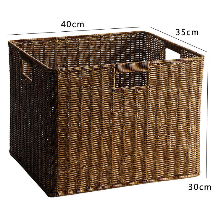 Stylish Rectangular Wicker Storage Bin Kalsten