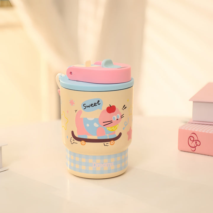 Women's Child-Friendly Drinking Bottle with Cute Dog Motif Kalsten