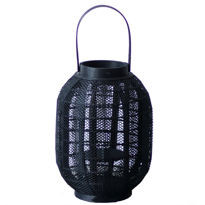 Elegant metal lantern with net design Kalsten