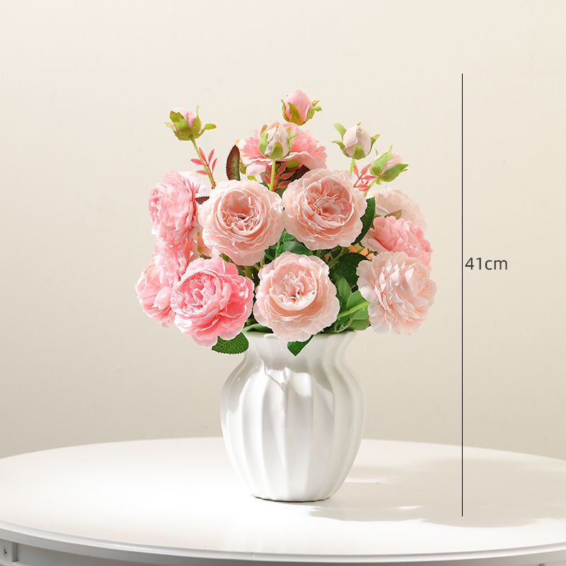 Elegant Faux Rose Floral Arrangement