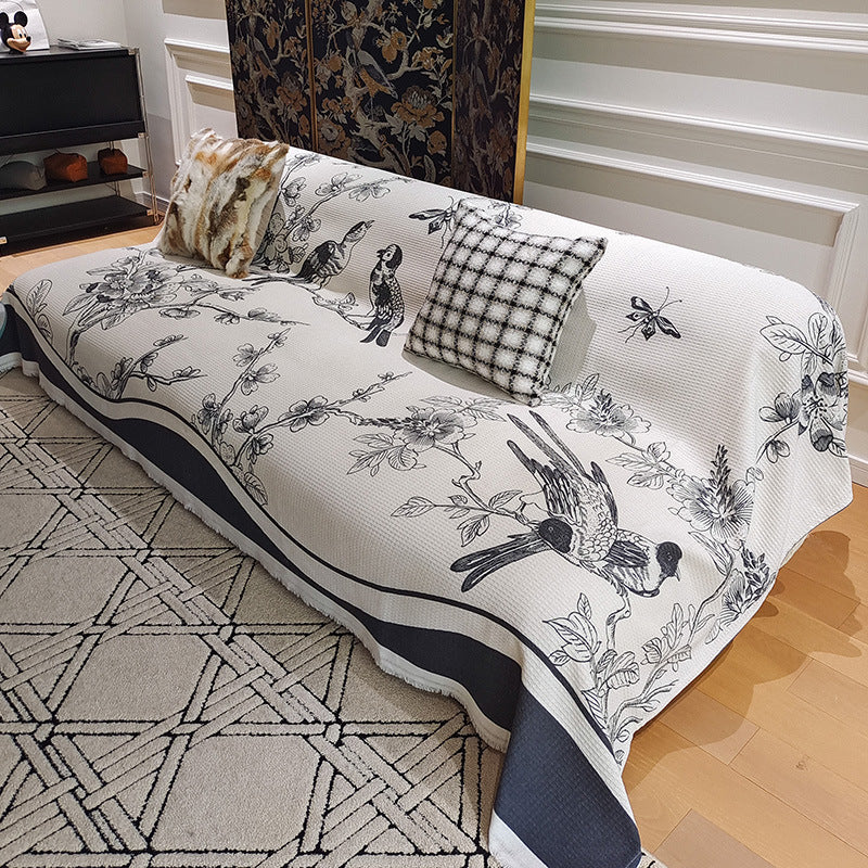 Textured Woven Throw Blanket