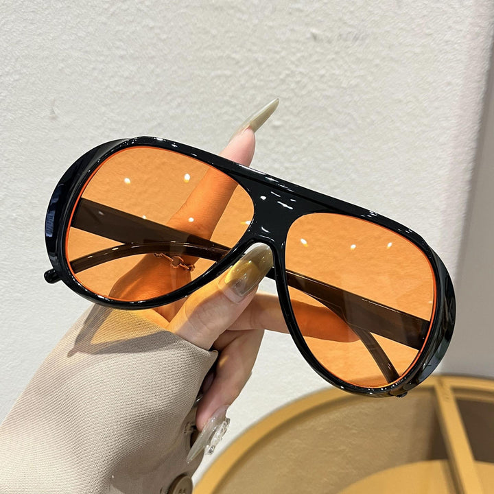 Sporty Oversized Shield Sunglasses Kalsten