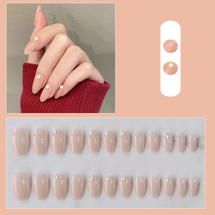 Artificial nails with elegant bow motifs Kalsten