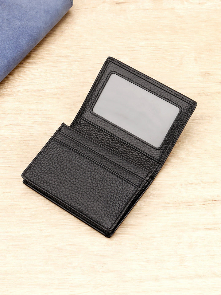 Textured Leather ID Card Wallet kalsten