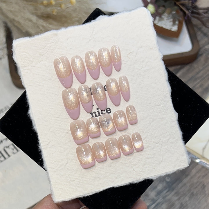 Dreamy Glittery Press-On Nail Set Kalsten