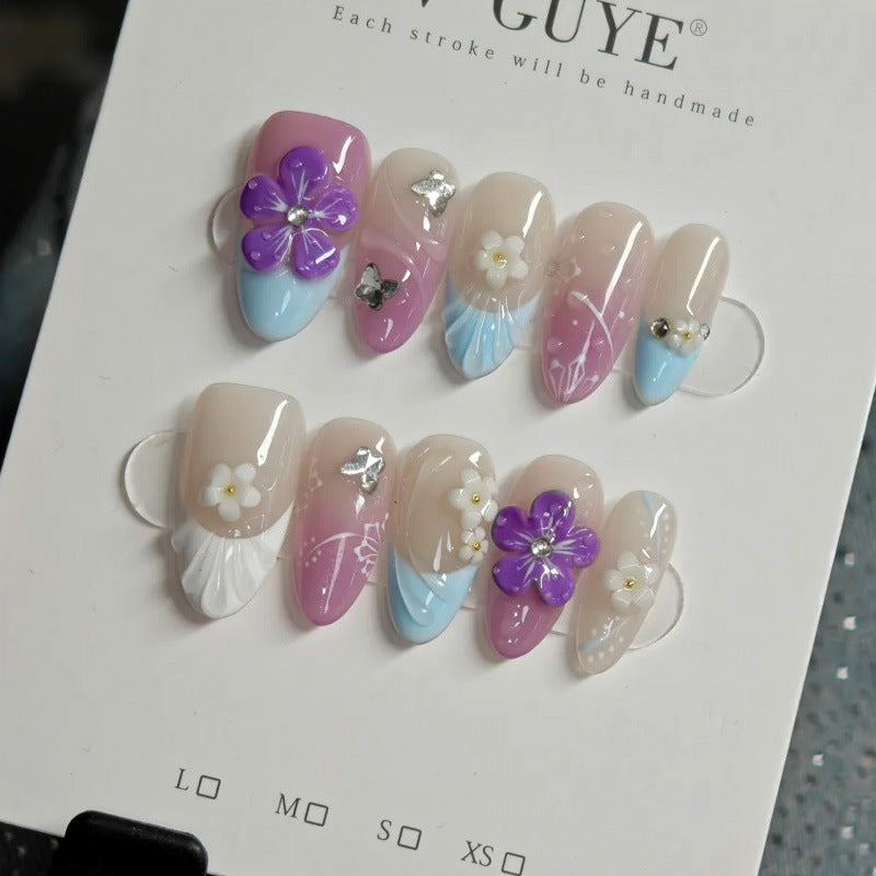 Floral-Artistic Press-On Nail Set