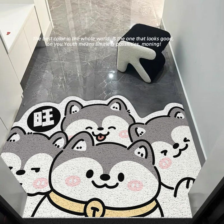 Cute Dog-Themed Decorative Area Mat
