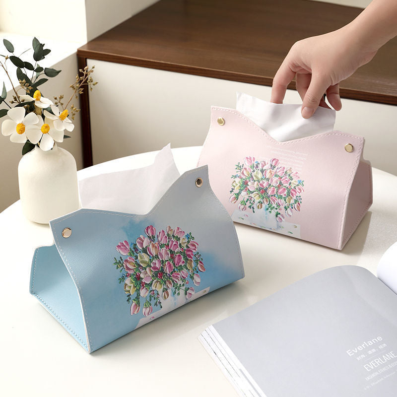 Decorative Floral Design Tissue Box Cover Kalsten