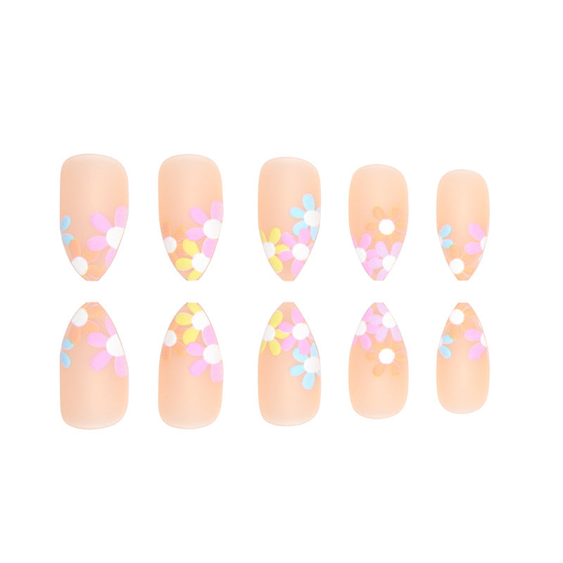 Floral Design Press-On Nail Set Kalsten