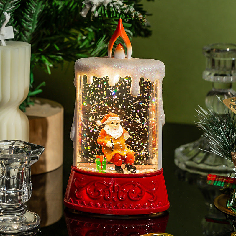 festive glitter lantern