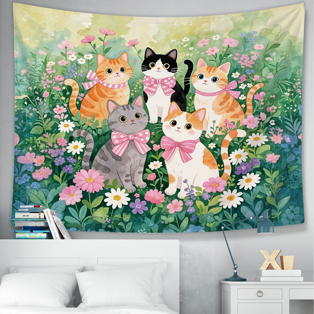 Floral Garden Wall Tapestry