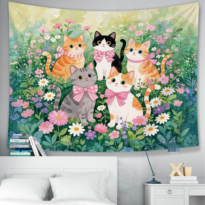 Floral Garden Wall Tapestry