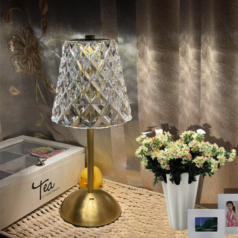 Vintage Crystal Table Lamp
