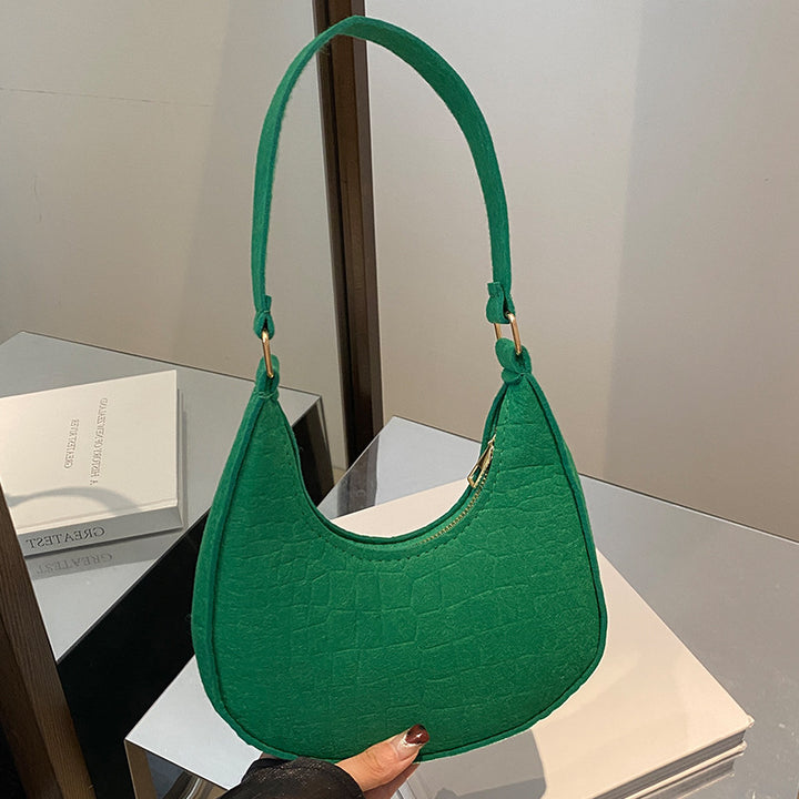 Fashionable Crocodile Embossed Hobo Bag
