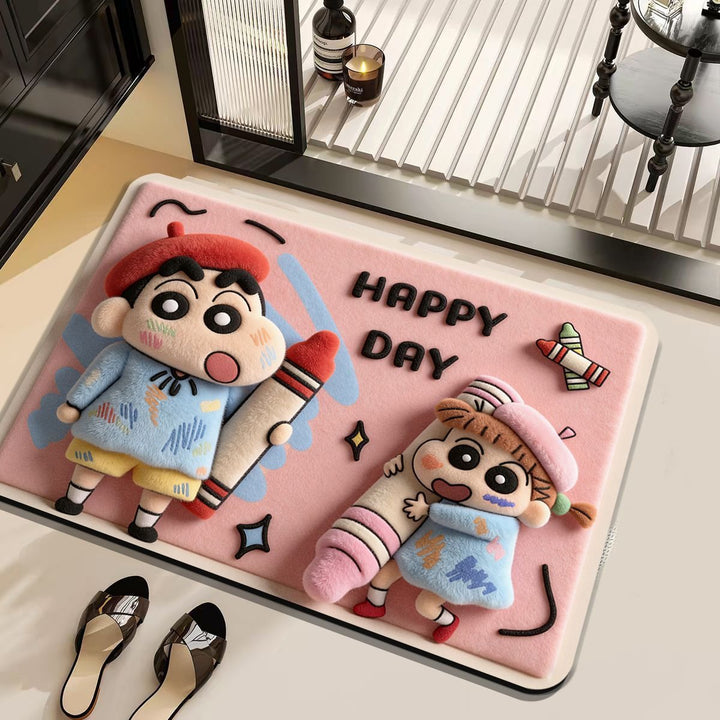 Cartoon-Themed Plush Area Mat Kalsten