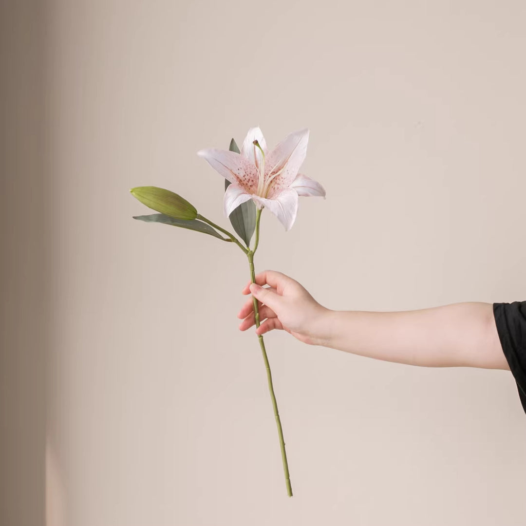 Lifelike Decorative Lily Stem