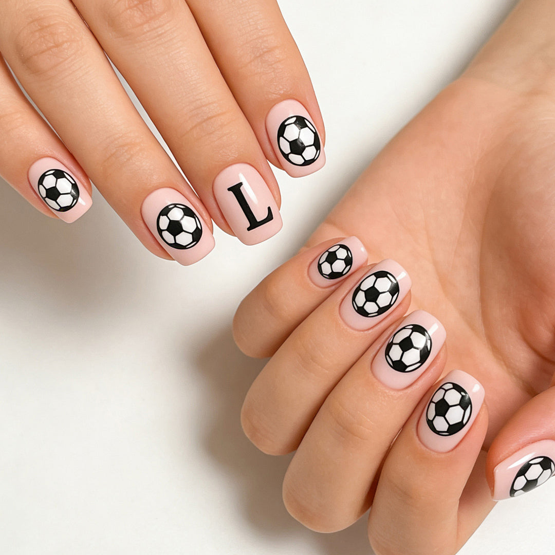 Creative Nail Art with Football Motif Kalsten