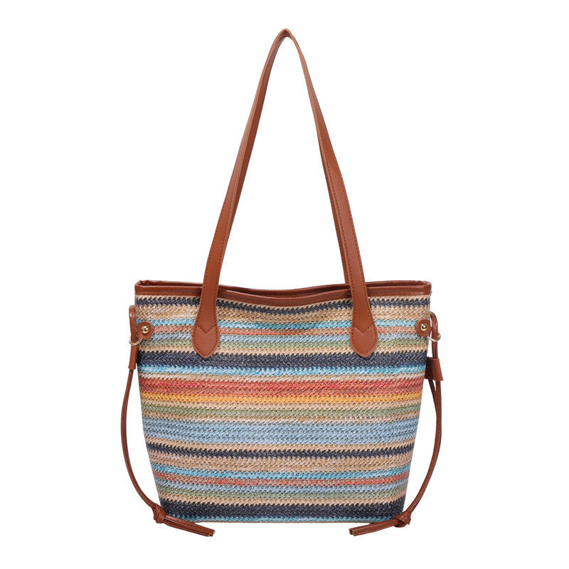 WoStylish Woven Beach Tote Bag Kalsten