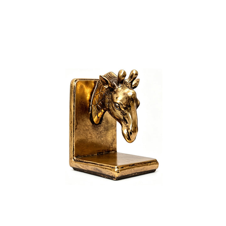 Artistic Giraffe Head Bookend