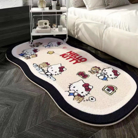 Playful Cartoon Dog-Themed Area Rug