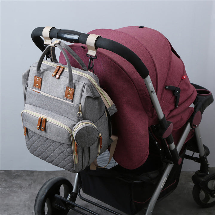 Multi-Functional Quilted Diaper Backpack Kalsten