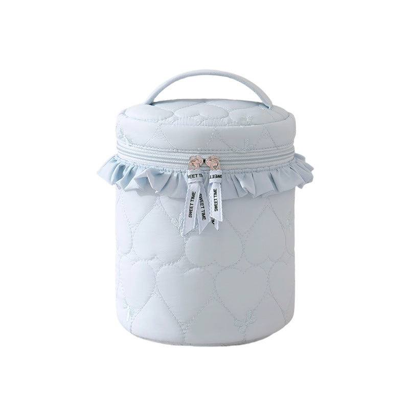 Quilted Makeup Storage Canister Kalsten