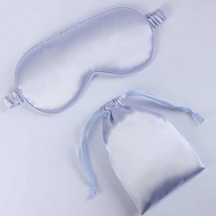 Women's nano silk sleep mask with padded eye area, adjustable elastic band, and storage pouch Kalsten