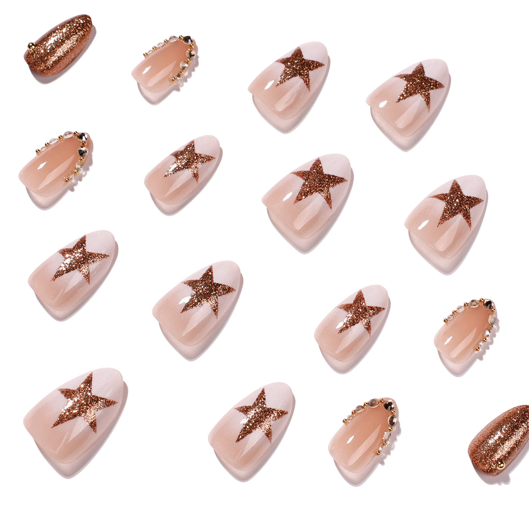 Elegant and sparkling nail art Kalsten